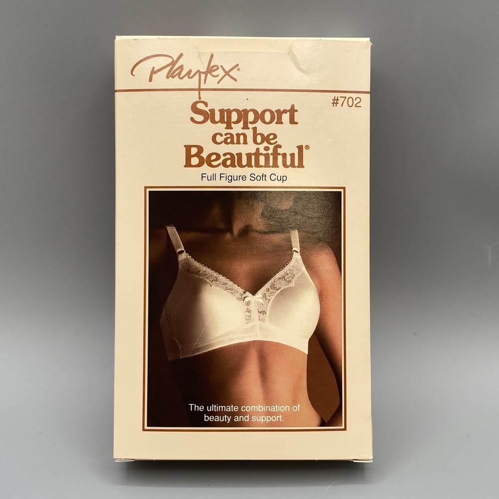 Vintage Playtex Size 38B Bra Support Can Be Beautiful New 702 Beige